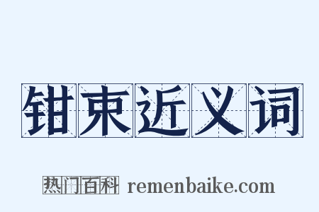 钳束近义词是什么意思的图片